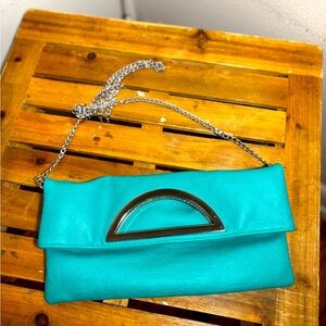 C Brand Foldover Chain Strap Purse